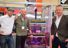 Jens Baan, Eric Miete en Serge Gerdes van Koppert Cress.